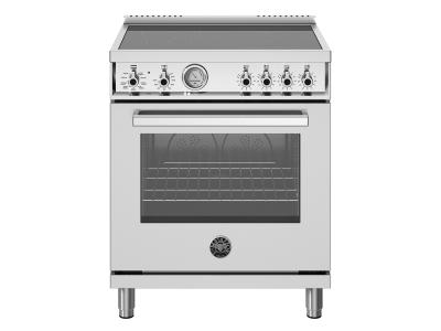 30" Bertazzoni Professional Series Induction Range With 4 Heating Zones - PRO304INMXV