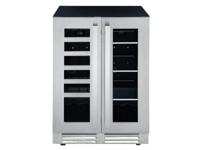 24" Marathon French Door Beverage Centre in Stainless Steel - MBWC56-FDSS