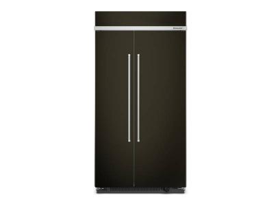 42" KitchenAid 25.5 Cu. Ft. Side By Side Built In Refrigerator - KBSN702MBS