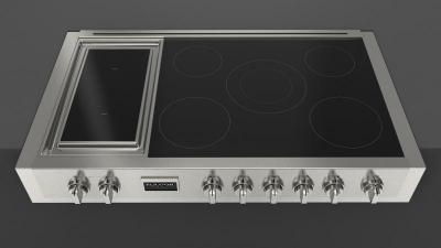 48" Fulgor Milano Sofia 600 Series Pro Induction Rangetop With Griddle - F6IRT485GS1