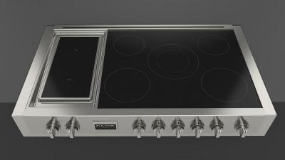 48" Fulgor Milano Sofia 600 Series Pro Induction Rangetop With Griddle - F6IRT485GS1