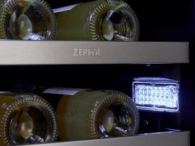 15" Zephyr 3.4 Cu. Ft. Single Zone Wine Cooler in Stainless Steel - PRW15C01BG