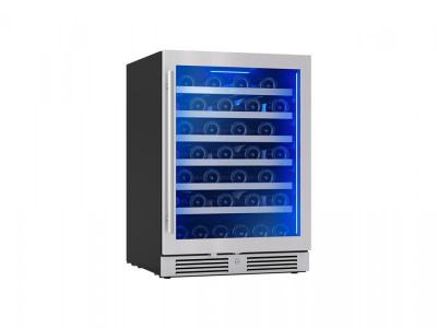 24" Zephyr 5.6 Cu. Ft. Single Zone Wine Cooler in Stainless Steel Glass - PRW24C01CG