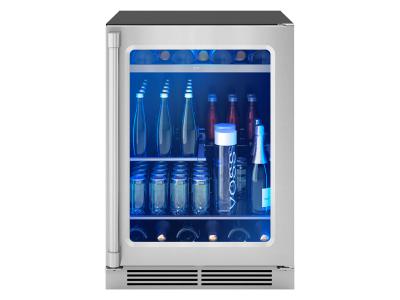 24" Zephyr Pro Single Zone Beverage Cooler - PRPB24C01BG