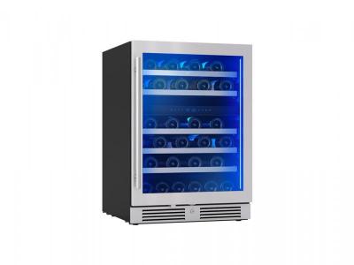 24" Zephyr 5.2 Cu. Ft. Dual Zone Wine Cooler in Stainless Steel Glass - PRW24C02CG