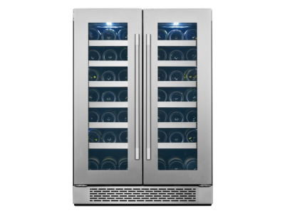 24" Avantgarde 42 Bottle Wine Cooler with 2 Temperature Zones - VWD42S