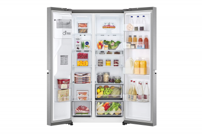36" LG 23 Cu.Ft. Side-by-Side Counter Depth Refrigerator with Ice and Water Dispenser - LS23C4230V