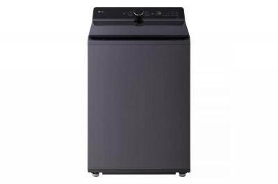 27" LG 5.5 Cu. Ft. Mega Capacity Smart Top Load Washer with EasyUnload and AI Sensing in Matte Black - WT8400CB