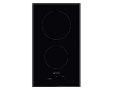 12" SMEG Electric Cooktop with 2 Element Burners - SEU122B