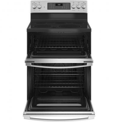 30" GE 6.6 Cu. Ft. Free-Standing Electric Double Oven Convection Range - JBS86SPSS
