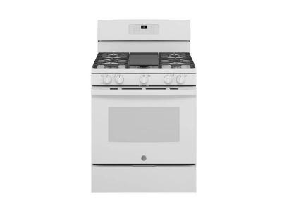 30" GE 5.0 Cu. Ft. Self-Clean 5-Burner Freestanding Gas Range - JCGB660DPWW