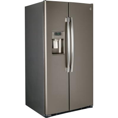 33" GE 23.2 Cu. Ft. Side-By-Side Refrigerator In Slate - GSS23GMKES