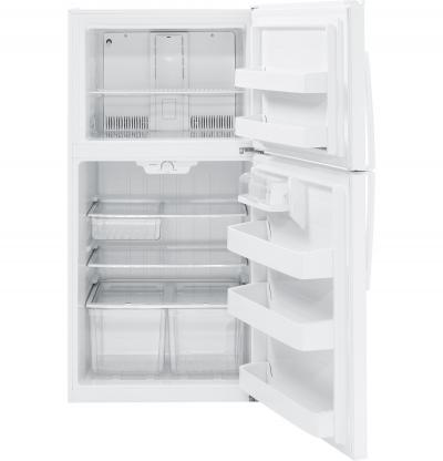 33" GE 21.2 Cu. Ft. Top-Freezer No-Frost Refrigerator - GTE21GTHWW