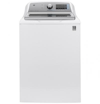 27" GE 5.0  Cu. Ft. Capacity Smart Washer With Sanitize - GTW845CSNWS