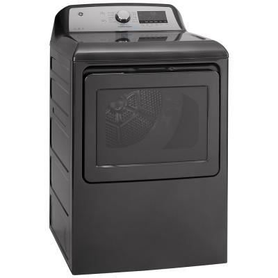 GE 7.4 Cu. Ft. Capacity Gas Dryer With Built-in Wifi Diamond Grey - GTD84GCMNDG