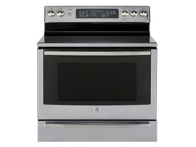 30" GE Profile 6.2 Cu. Ft. Freestanding Electric Range With Warming Drawer - PCB940YKFS