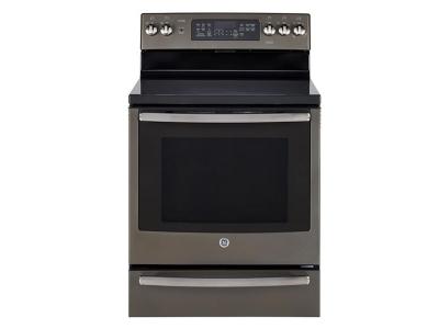 30" GE Profile 6.2 Cu. Ft. Freestanding Electric Self Cleaning True Convection Range - PCB940EKES