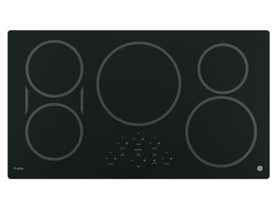36" GE Profile Electric Cooktop with Induction Elements - PHP9036DJBB