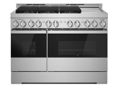 48" Jenn-Air Noir Gas Professional-Style Range With Chrome-Infused Griddle - JGRP548HM