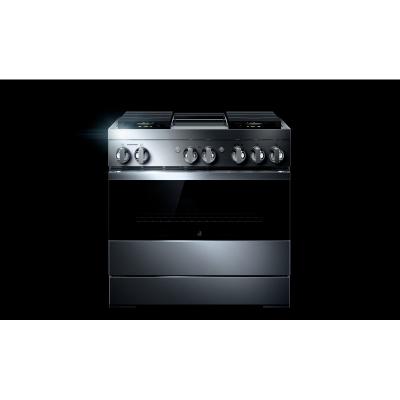 36" Jenn-Air Noir Dual-Fuel Professional-Style Range With Chrome-Infused Griddle - JDRP536HM