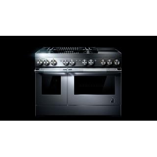 48" Jenn-Air Rise Dual-Fuel Professional Range With Chrome-Infused Griddle And Gas Grill - JDRP748HL