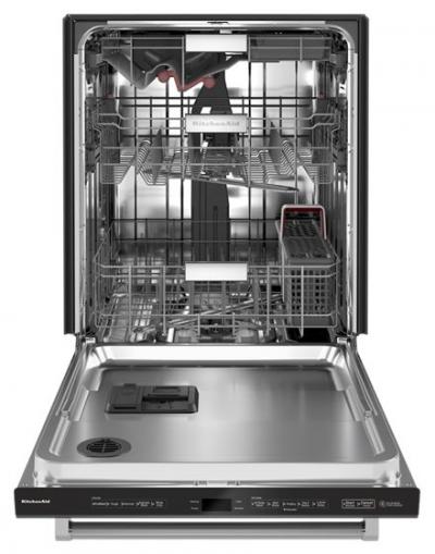 24" KitchenAid 44 dBA Dishwasher in PrintShield Finish with FreeFlex Third Rack - KDTM604KBS