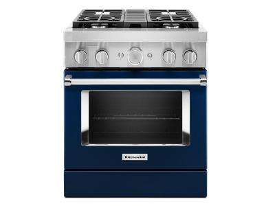 30" KitchenAid 4.1 Cu. Ft. Smart Commercial-Style Dual Fuel Range With 4 Burners - KFDC500JIB